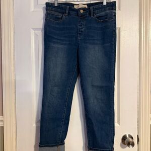 Soft Surroundings Women's Boyfriend Jeans in Medium Blue Wash